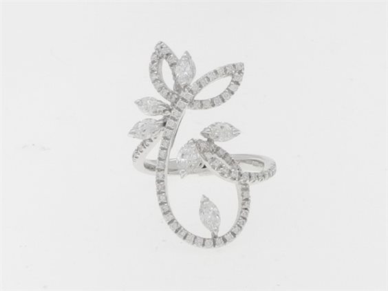 Ringe Codato Gioielli Dame Anello Diamanti in Weißgold Diamante 1.11 Ct 2209-14 - 2209-14